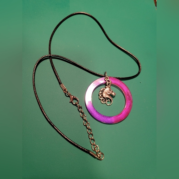 Handcrafted Unicorn Necklace - Picture 2 of 2